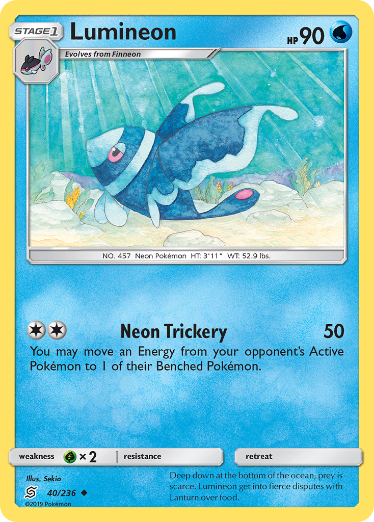 Lumineon (40/236) [Sun & Moon: Unified Minds] | Dragon's Lair Comics and Fantasy Houston TX