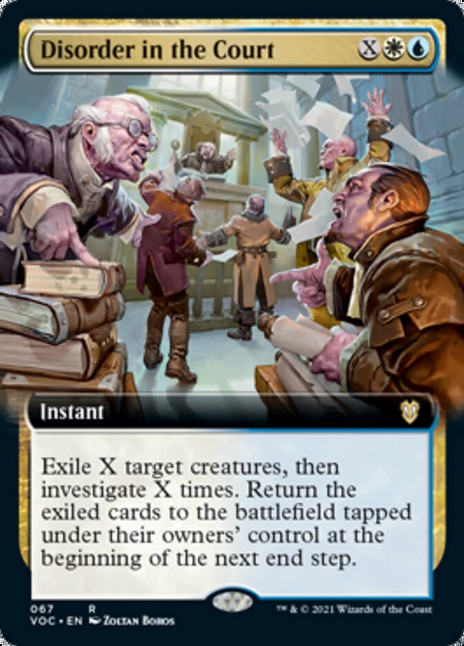 Disorder in the Court (Extended Art) [Innistrad: Crimson Vow Commander] | Dragon's Lair Comics and Fantasy Houston TX