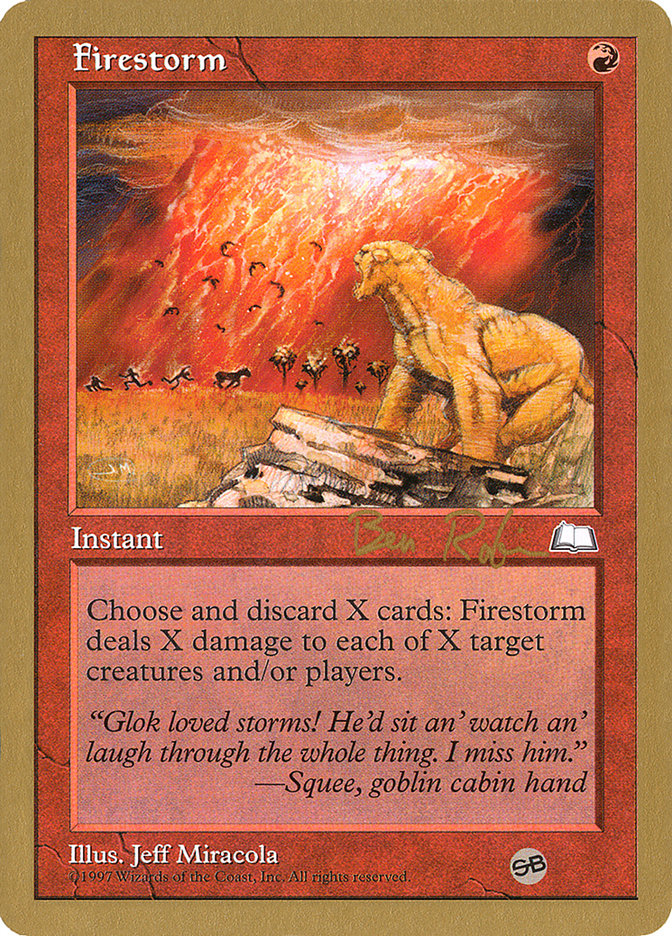 Firestorm (Brian Selden) [World Championship Decks 1998] | Dragon's Lair Comics and Fantasy Houston TX