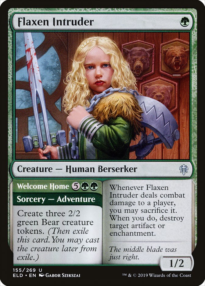 Flaxen Intruder // Welcome Home [Throne of Eldraine] | Dragon's Lair Comics and Fantasy Houston TX