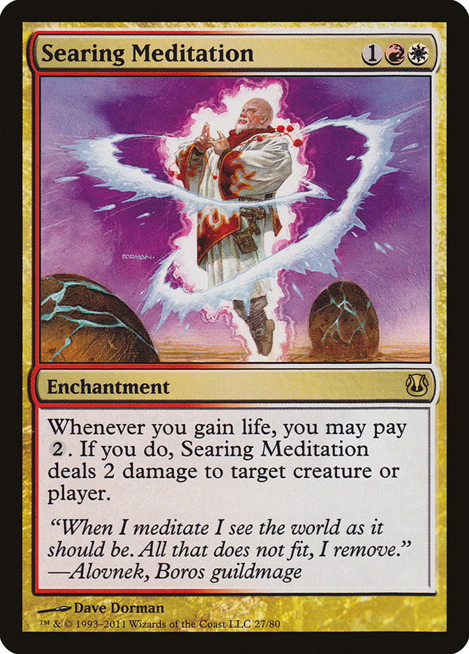 Searing Meditation [Duel Decks: Ajani vs. Nicol Bolas] | Dragon's Lair Comics and Fantasy Houston TX