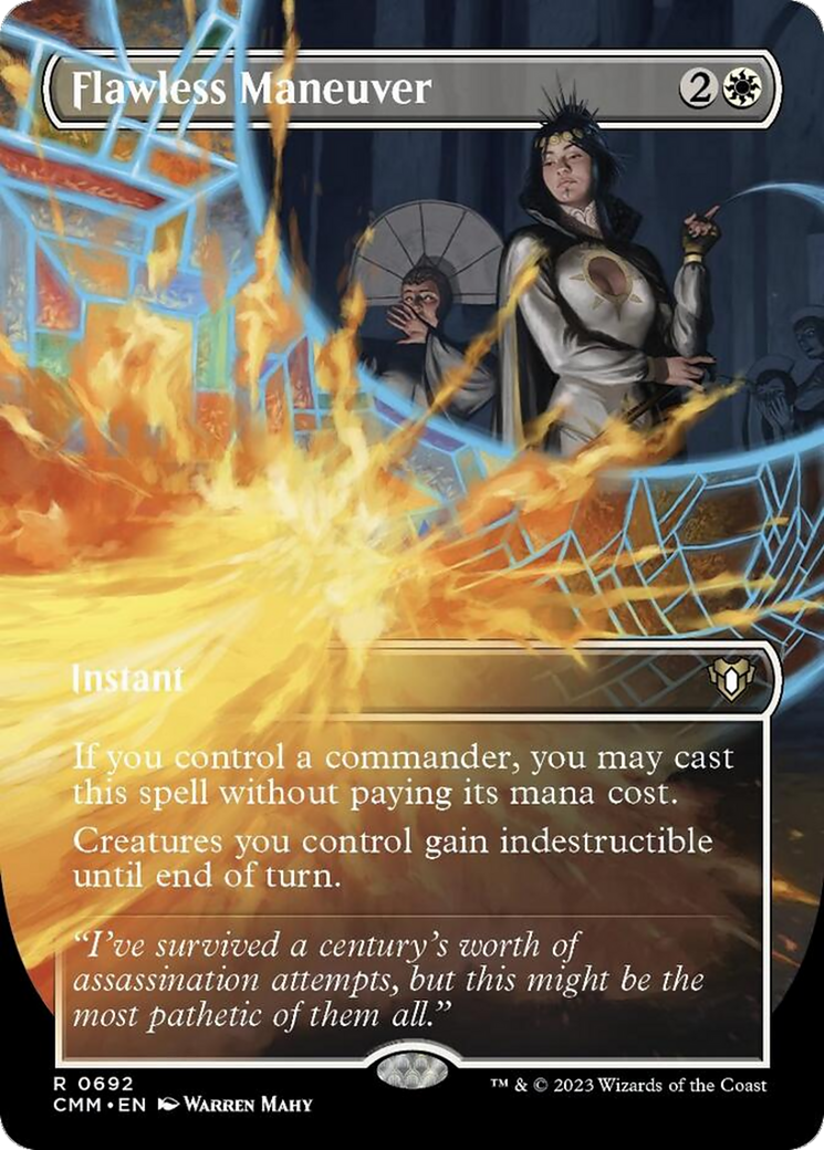 Flawless Maneuver (Borderless Alternate Art) [Commander Masters] | Dragon's Lair Comics and Fantasy Houston TX