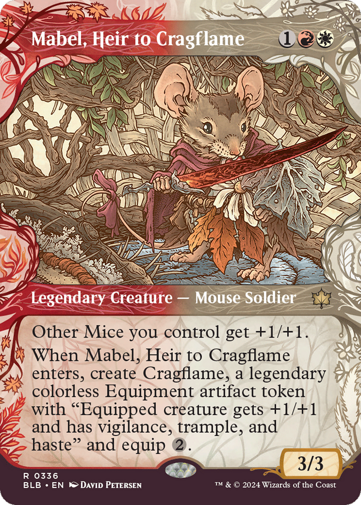 Mabel, Heir to Cragflame (Showcase) [Bloomburrow] | Dragon's Lair Comics and Fantasy Houston TX