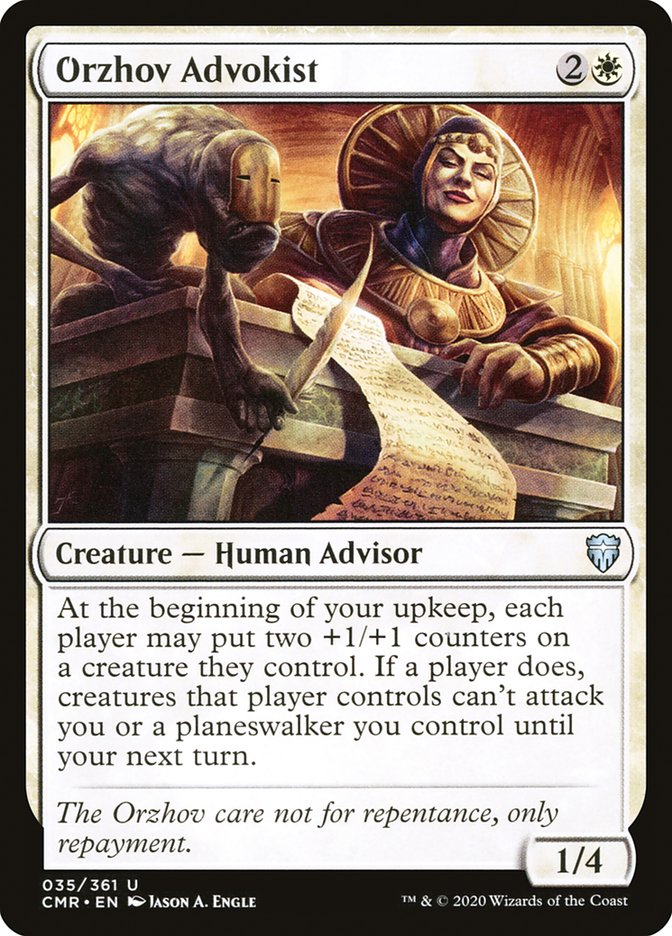 Orzhov Advokist [Commander Legends] | Dragon's Lair Comics and Fantasy Houston TX