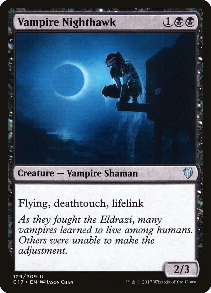 Vampire Nighthawk [Commander 2017] | Dragon's Lair Comics and Fantasy Houston TX