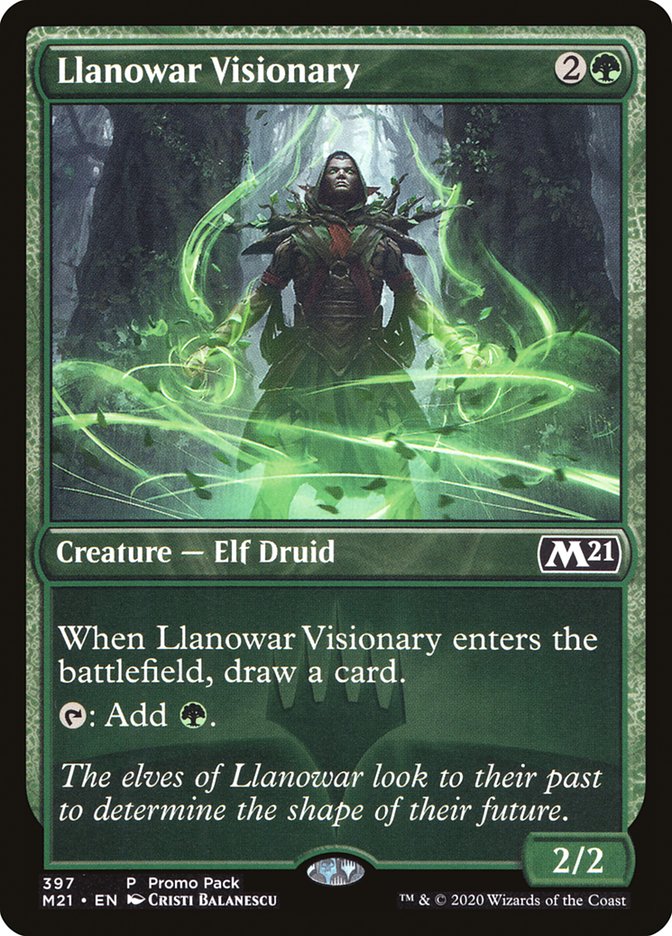 Llanowar Visionary (Promo Pack) [Core Set 2021 Promos] | Dragon's Lair Comics and Fantasy Houston TX