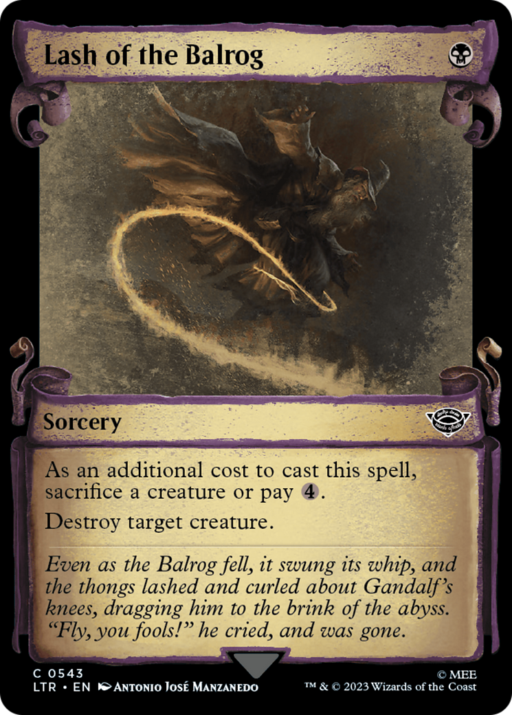 Lash of the Balrog [The Lord of the Rings: Tales of Middle-Earth Showcase Scrolls] | Dragon's Lair Comics and Fantasy Houston TX