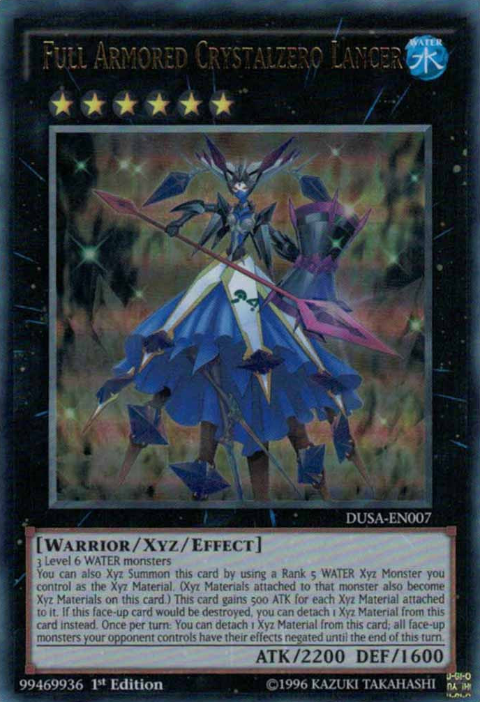 Full Armored Crystalzero Lancer [DUSA-EN007] Ultra Rare | Dragon's Lair Comics and Fantasy Houston TX