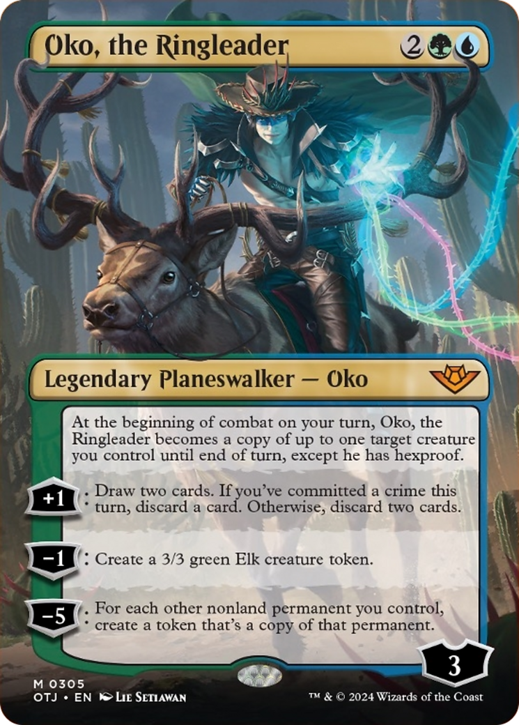 Oko, the Ringleader (Borderless) [Outlaws of Thunder Junction] | Dragon's Lair Comics and Fantasy Houston TX