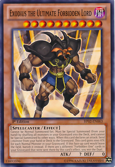 Exodius the Ultimate Forbidden Lord [BP02-EN063] Mosaic Rare | Dragon's Lair Comics and Fantasy Houston TX