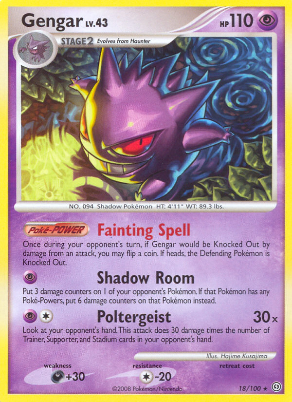 Gengar (18/100) [Diamond & Pearl: Stormfront] | Dragon's Lair Comics and Fantasy Houston TX