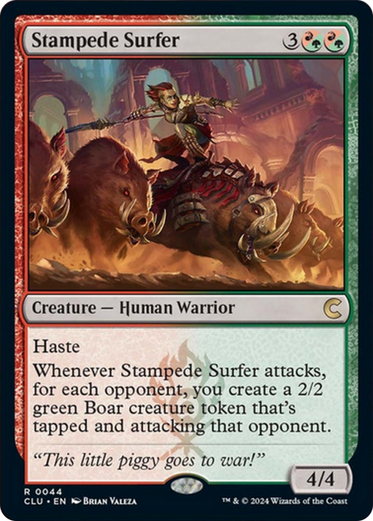 Stampede Surfer [Ravnica: Clue Edition] | Dragon's Lair Comics and Fantasy Houston TX