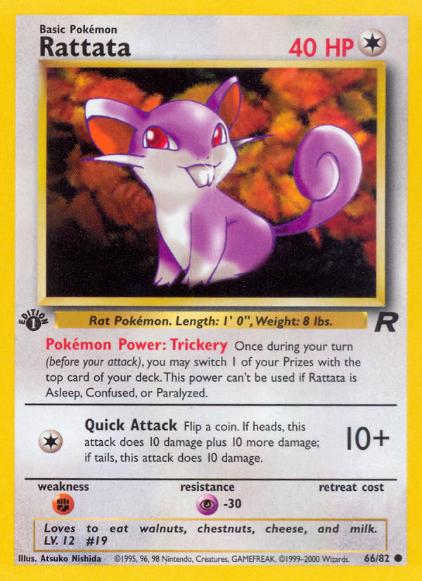 Rattata (66/82) [Team Rocket 1st Edition] | Dragon's Lair Comics and Fantasy Houston TX