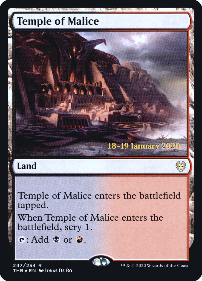 Temple of Malice [Theros Beyond Death Prerelease Promos] | Dragon's Lair Comics and Fantasy Houston TX