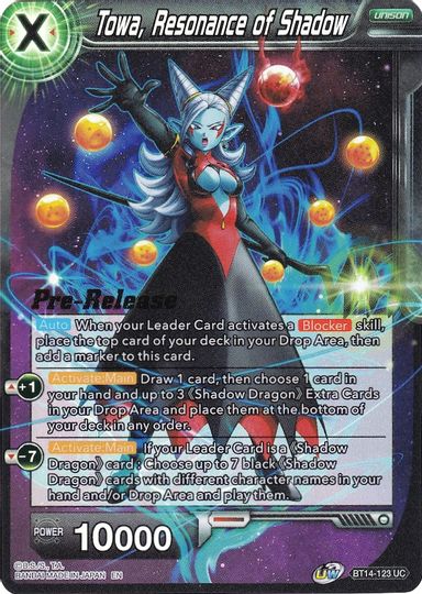 Towa, Resonance of Shadow (BT14-123) [Cross Spirits Prerelease Promos] | Dragon's Lair Comics and Fantasy Houston TX