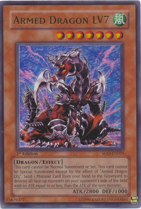 Armed Dragon LV7 [SOD-EN015] Ultra Rare | Dragon's Lair Comics and Fantasy Houston TX