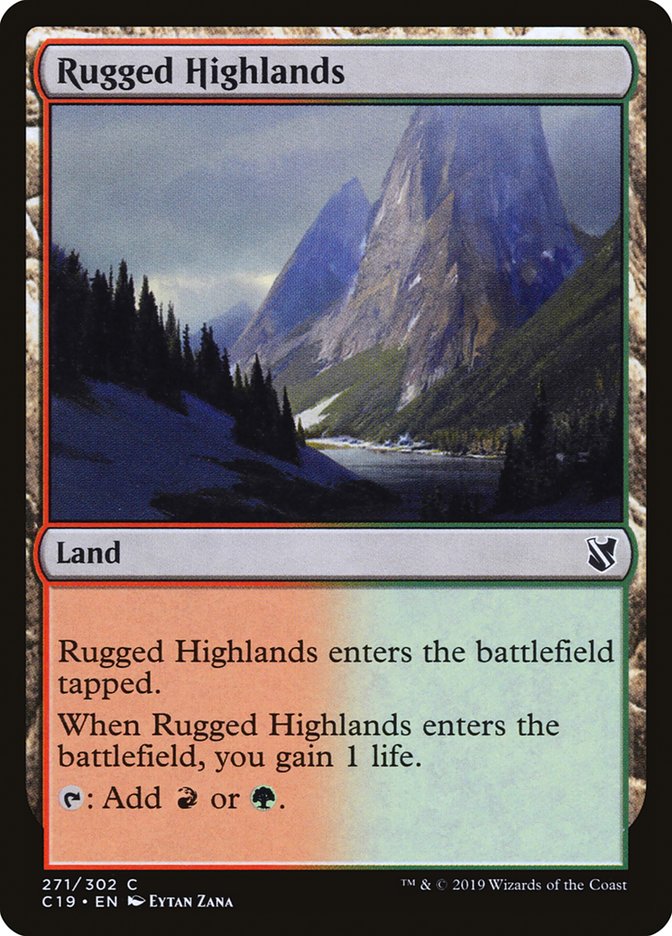 Rugged Highlands [Commander 2019] | Dragon's Lair Comics and Fantasy Houston TX
