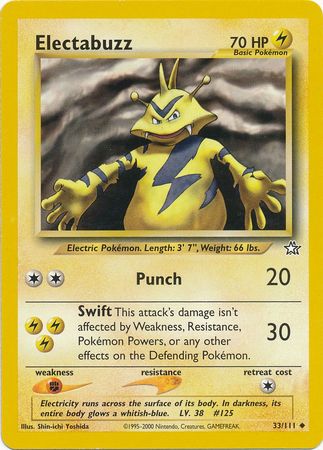 Electabuzz (33/111) [Neo Genesis Unlimited] | Dragon's Lair Comics and Fantasy Houston TX