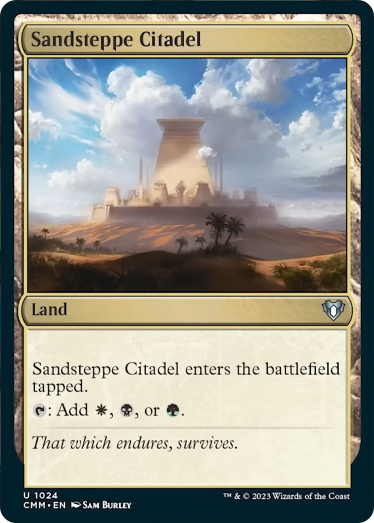 Sandsteppe Citadel [Commander Masters] | Dragon's Lair Comics and Fantasy Houston TX