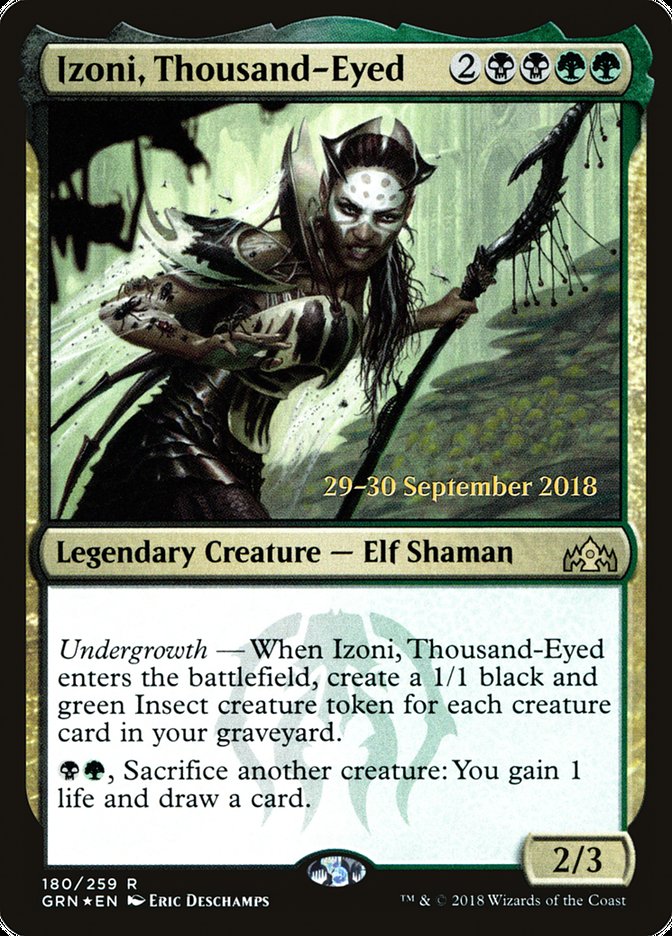 Izoni, Thousand-Eyed [Guilds of Ravnica Prerelease Promos] | Dragon's Lair Comics and Fantasy Houston TX