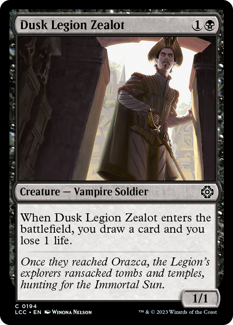 Dusk Legion Zealot [The Lost Caverns of Ixalan Commander] | Dragon's Lair Comics and Fantasy Houston TX