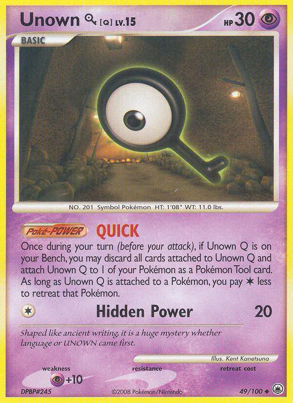 Unown Q (49/100) [Diamond & Pearl: Majestic Dawn] | Dragon's Lair Comics and Fantasy Houston TX