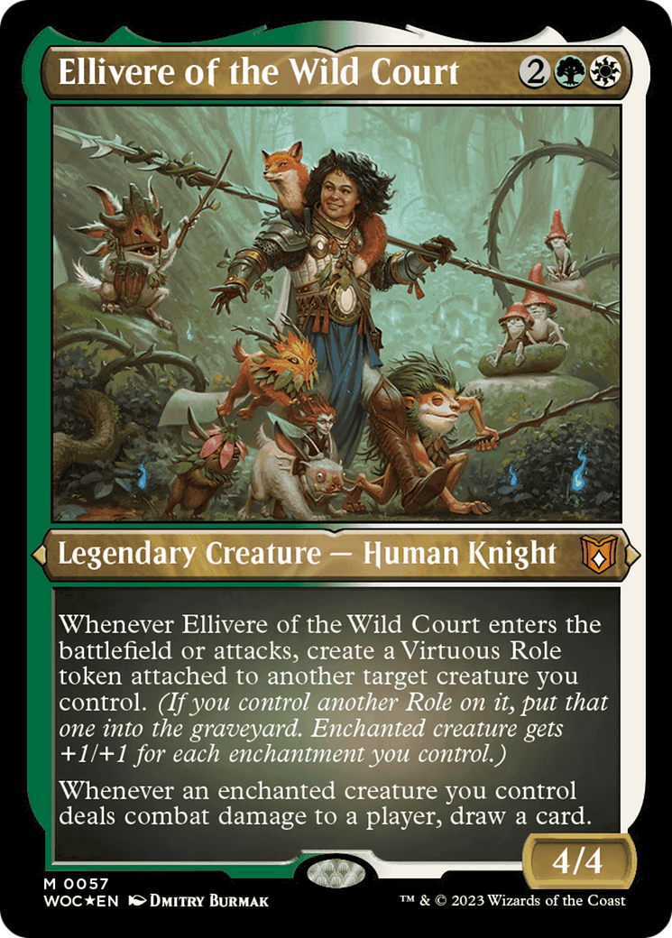 Ellivere of the Wild Court (Display Commander) [Wilds of Eldraine Commander] | Dragon's Lair Comics and Fantasy Houston TX