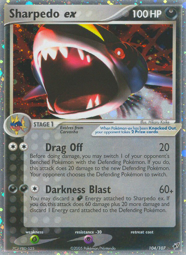 Sharpedo ex (104/107) [EX: Deoxys] | Dragon's Lair Comics and Fantasy Houston TX