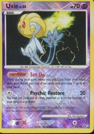 Uxie (43/146) (League Promo) [Diamond & Pearl: Legends Awakened] | Dragon's Lair Comics and Fantasy Houston TX