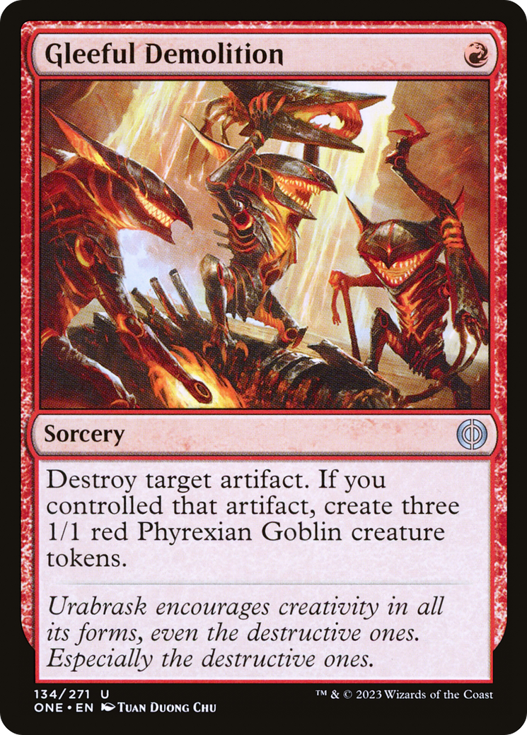 Gleeful Demolition [Phyrexia: All Will Be One] | Dragon's Lair Comics and Fantasy Houston TX