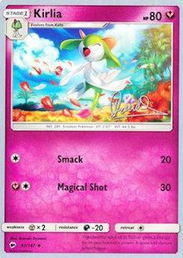 Kirlia (92/147) (Infinite Force - Diego Cassiraga) [World Championships 2017] | Dragon's Lair Comics and Fantasy Houston TX