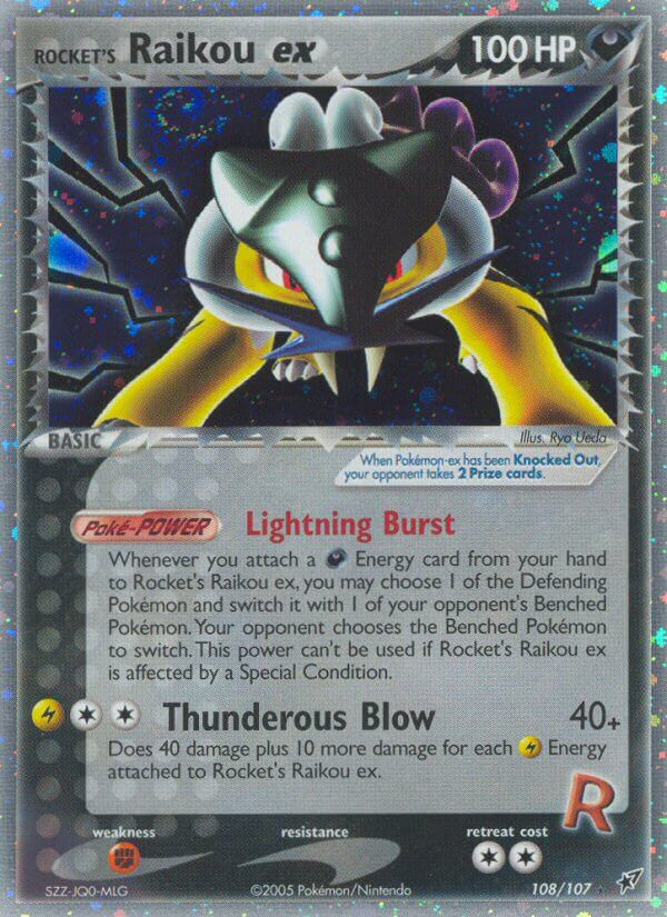 Rocket's Raikou ex (108/107) [EX: Deoxys] | Dragon's Lair Comics and Fantasy Houston TX