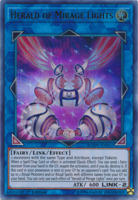 Herald of Mirage Lights [DUOV-EN011] Ultra Rare | Dragon's Lair Comics and Fantasy Houston TX