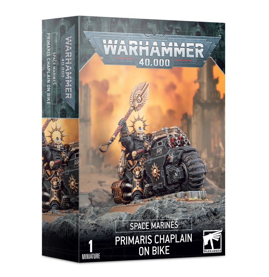 Warhammer 40K: Space Marines Primaris Chaplain on Bike | Dragon's Lair Comics and Fantasy Houston TX