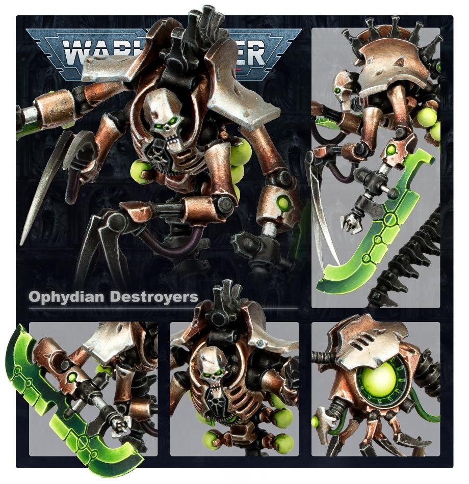 Warhammer 40K Necrons Ophydian Destroyers