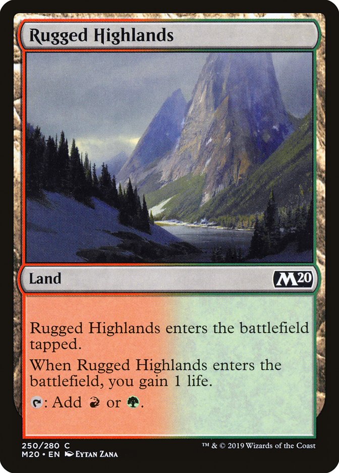 Rugged Highlands [Core Set 2020] | Dragon's Lair Comics and Fantasy Houston TX