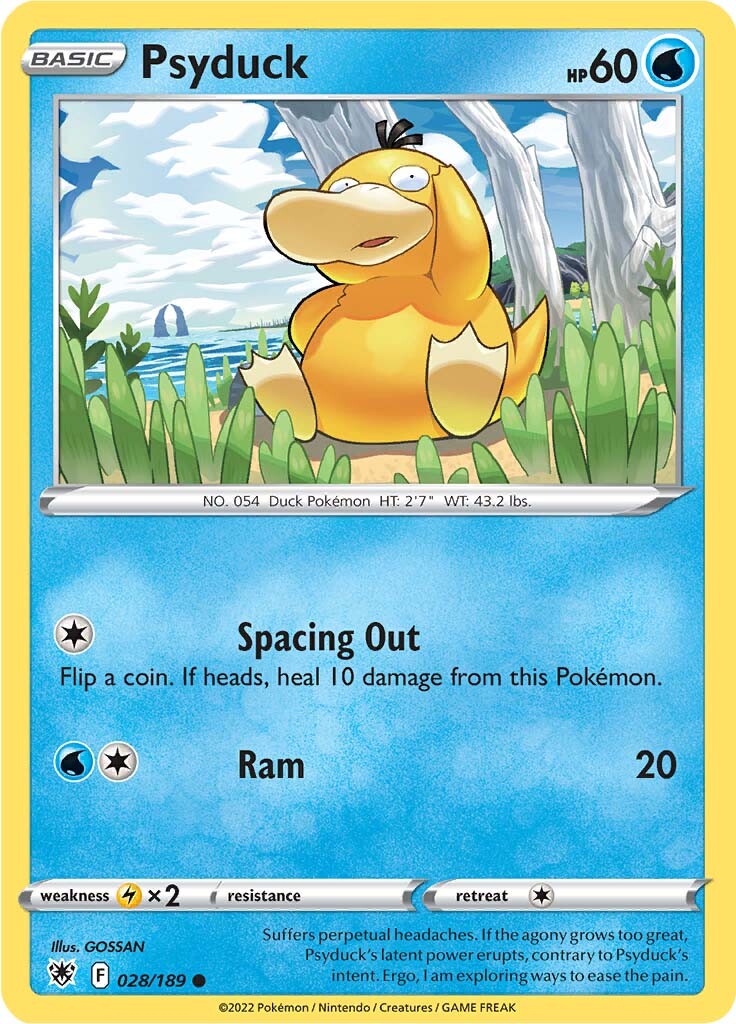 Psyduck (028/189) [Sword & Shield: Astral Radiance] | Dragon's Lair Comics and Fantasy Houston TX