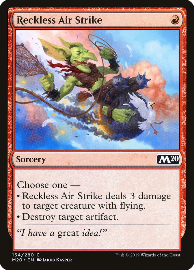 Reckless Air Strike [Core Set 2020] | Dragon's Lair Comics and Fantasy Houston TX