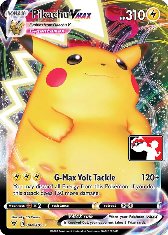 Pikachu VMAX (044/185) [Prize Pack Series One] | Dragon's Lair Comics and Fantasy Houston TX