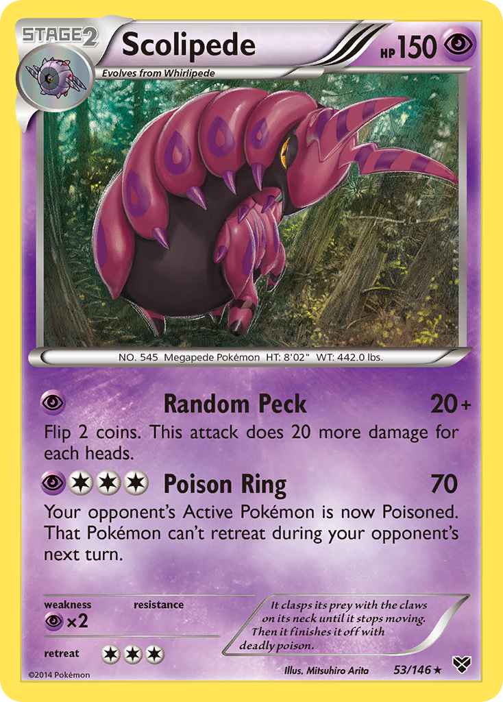 Scolipede (53/146) [XY: Base Set] | Dragon's Lair Comics and Fantasy Houston TX