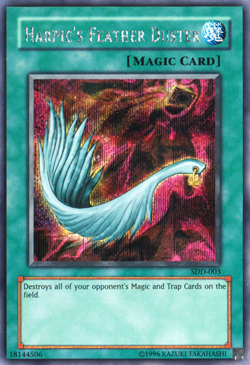 Harpie's Feather Duster [SDD-003] Secret Rare | Dragon's Lair Comics and Fantasy Houston TX