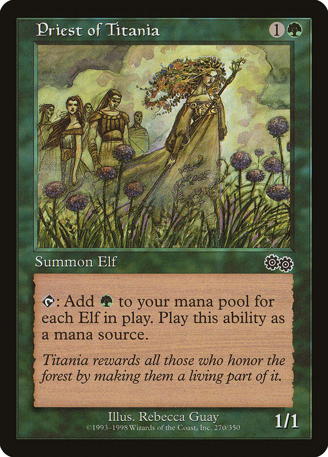 Priest of Titania [Urza's Saga] | Dragon's Lair Comics and Fantasy Houston TX