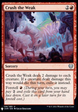 Crush the Weak [The List] | Dragon's Lair Comics and Fantasy Houston TX