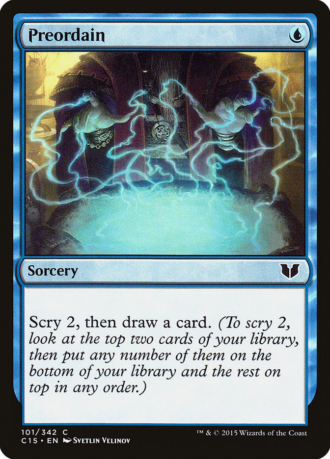 Preordain [Commander 2015] | Dragon's Lair Comics and Fantasy Houston TX