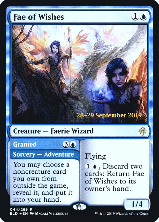 Fae of Wishes // Granted [Throne of Eldraine Prerelease Promos] | Dragon's Lair Comics and Fantasy Houston TX
