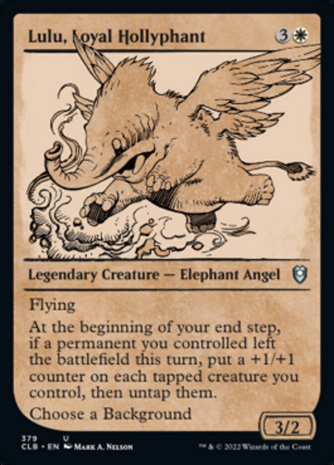 Lulu, Loyal Hollyphant (Showcase) [Commander Legends: Battle for Baldur's Gate] | Dragon's Lair Comics and Fantasy Houston TX