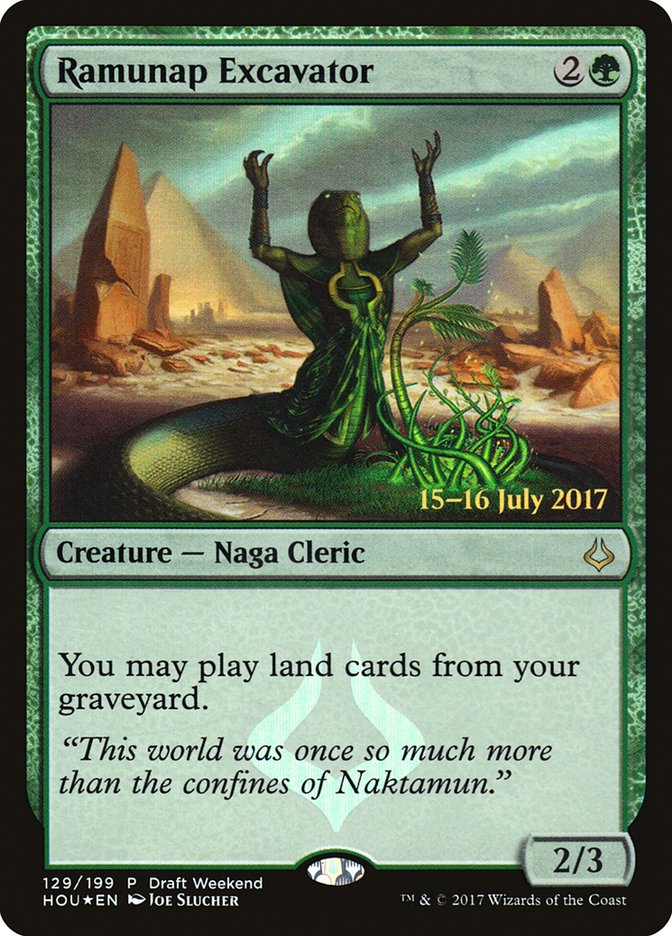 Ramunap Excavator (Draft Weekend) [Hour of Devastation Promos] | Dragon's Lair Comics and Fantasy Houston TX