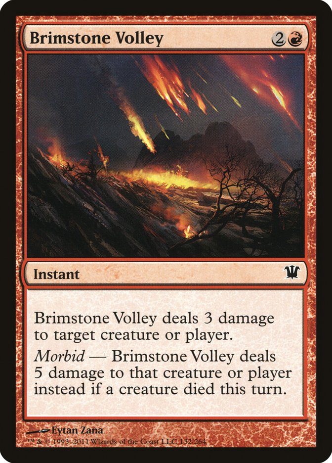Brimstone Volley [Innistrad] | Dragon's Lair Comics and Fantasy Houston TX