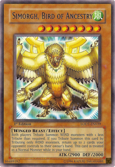 Simorgh, Bird of Ancestry [LODT-EN039] Rare | Dragon's Lair Comics and Fantasy Houston TX