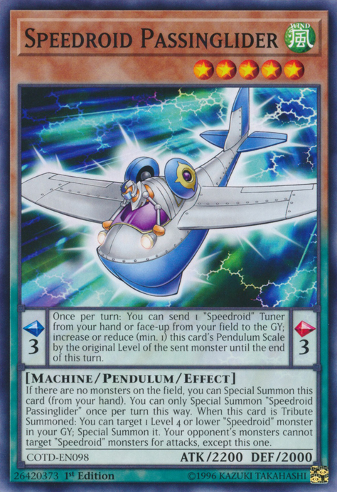 Speedroid Passinglider [COTD-EN098] Common | Dragon's Lair Comics and Fantasy Houston TX